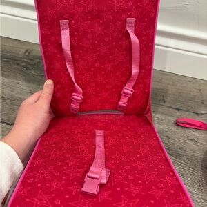 American girl doll car seat for suit case